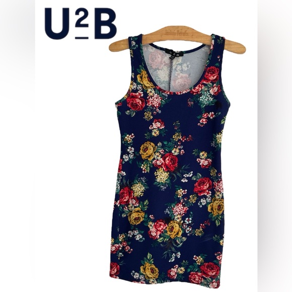 U2B Dresses & Skirts - Floral🩵Mini Dress U2B